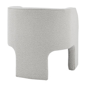 Matteo Fabric Accent Arm Chair In Boucle Beige