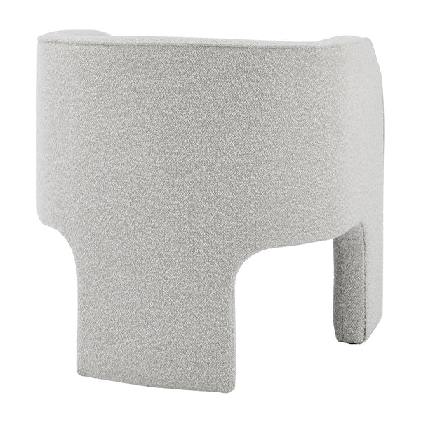 Matteo Fabric Accent Arm Chair In Boucle Beige