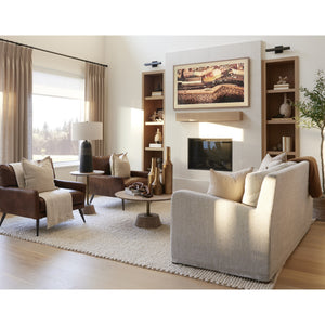 Denly II 92.5 X 38.25 X 34.5 Frost Gray Slipcover Three Seater Sofa
