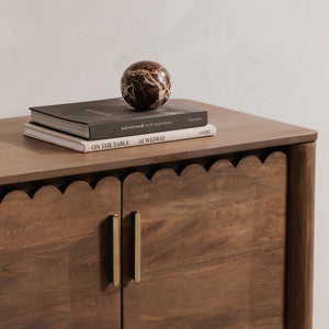 Moe's Wiley 4 Door Sideboard in Vintage Brown
