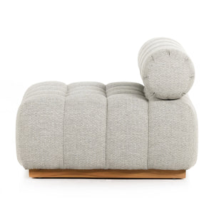 Roma Outdoor Sectional In Armless Pc In Ash