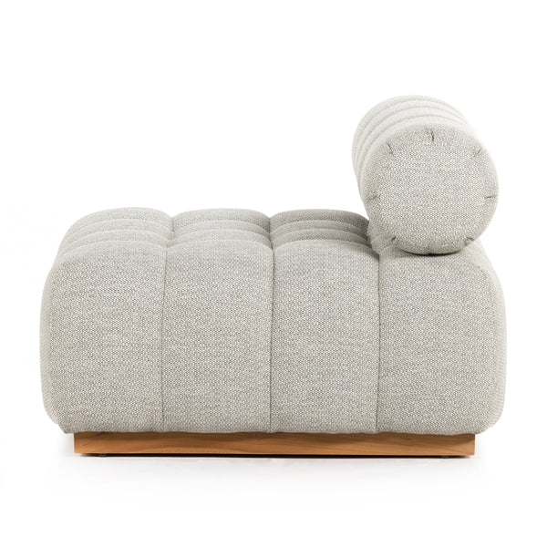 Roma Outdoor Sectional In Armless Pc In Ash