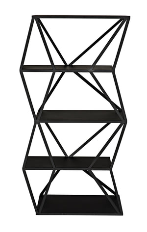 Sutro Shelf in Matte Black Industrial Steel