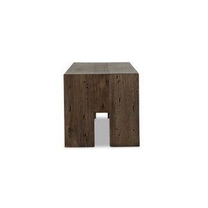 Abaso Large Accent Bench In Ebn Rstic