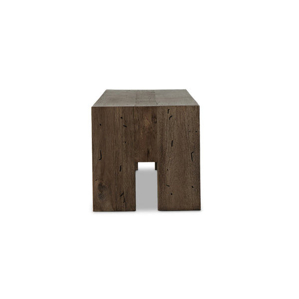 Abaso Large Accent Bench In Ebn Rstic