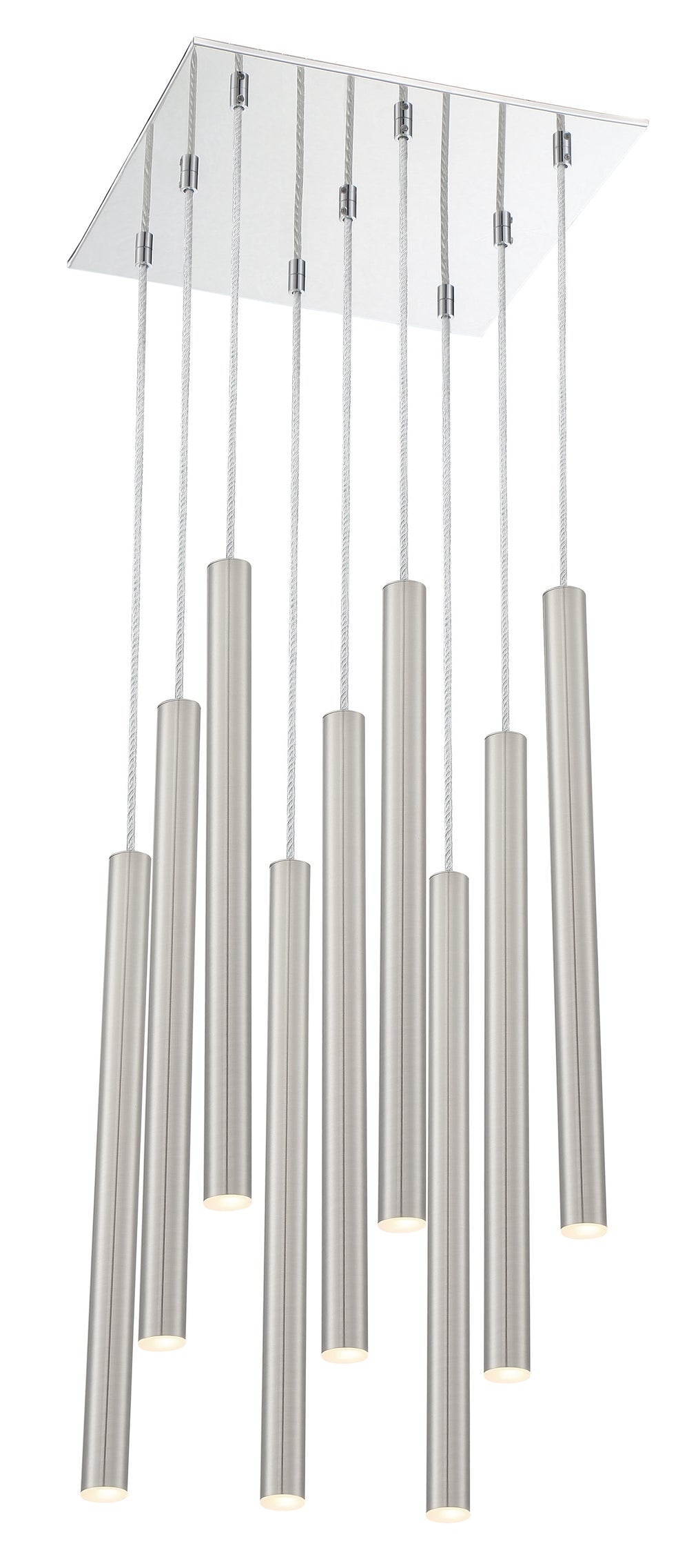 Forest 9 Light Island/Billiard in Chrome Finish