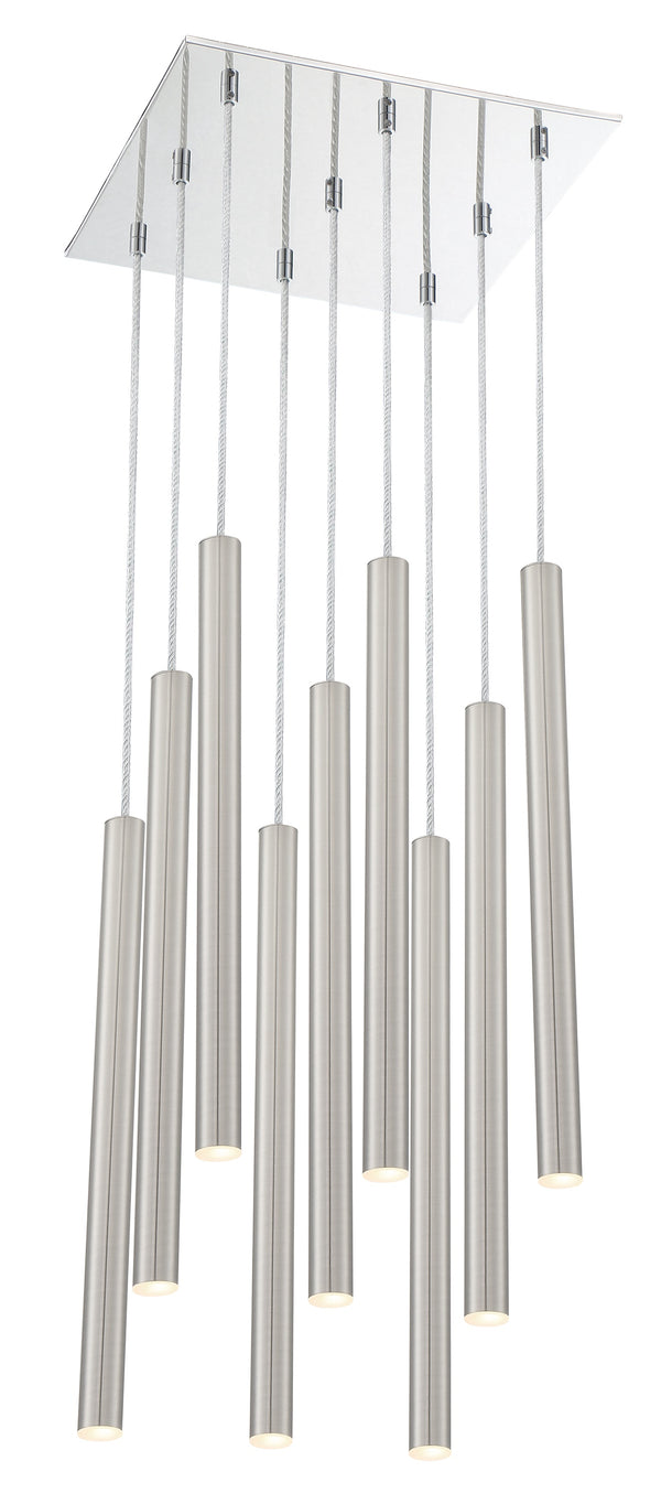 Forest 9 Light Island/Billiard in Chrome Finish