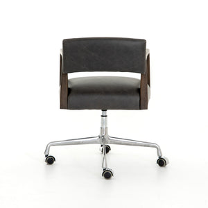 Tyler Traditional Desk Chair-Chaps Ebony