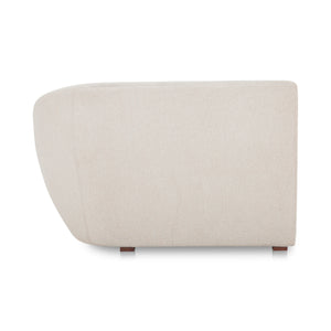 Moe's Amelia Right Arm Chair in Warm White