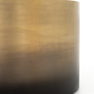 Cameron Ombre Bunching Table In Ombre Brass