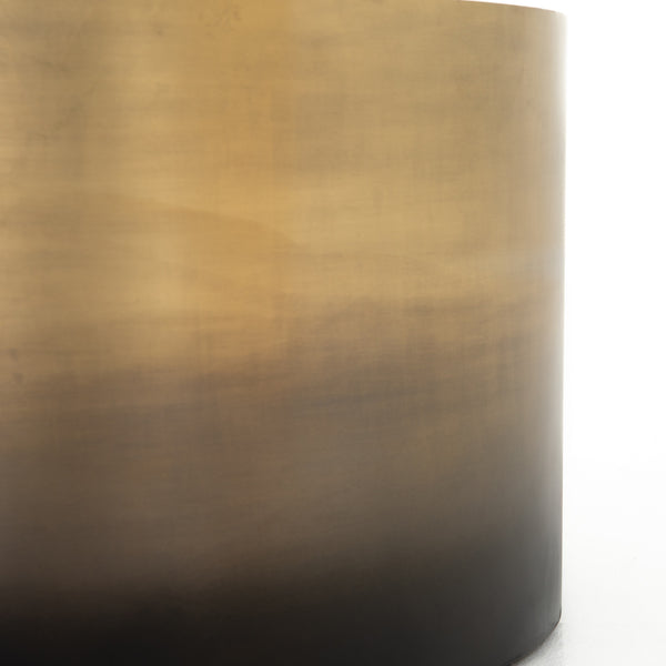 Cameron Ombre Bunching Table In Ombre Brass