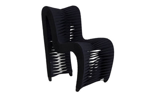 Seat Belt Dining Chair, Black/Black