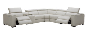 Killian Motion Sectional in Silver Grey
