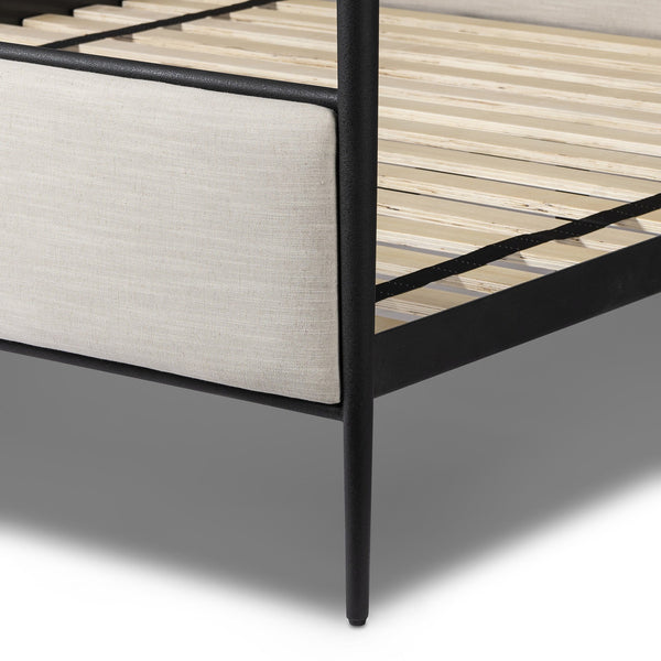 Xander Canopy King Bed - Savoy Parchment