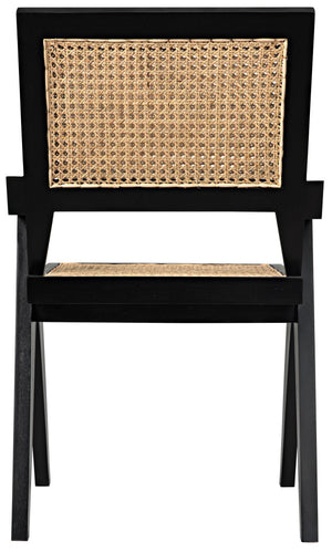 Jude Chair with Caning, Black