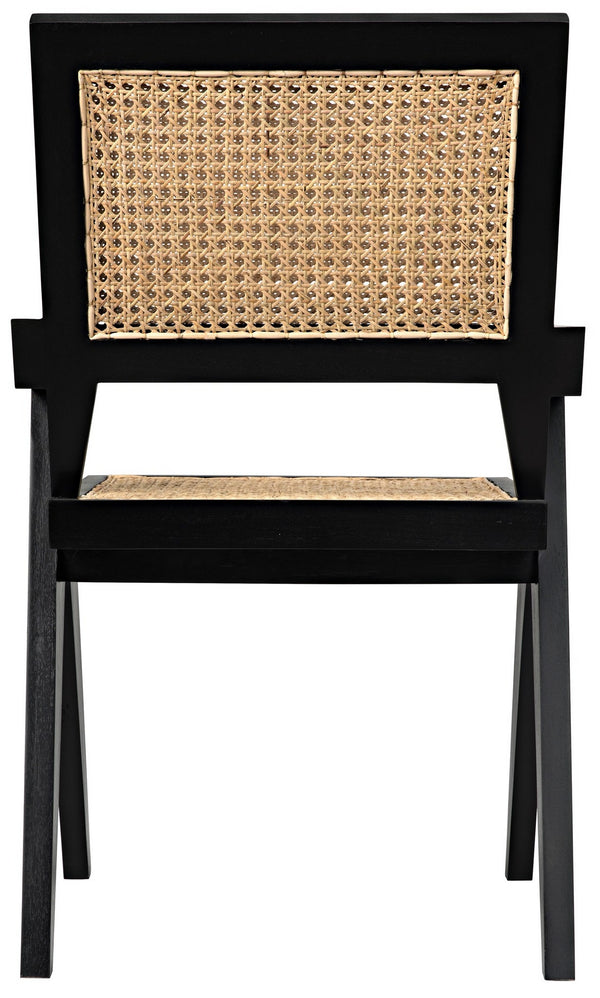 Jude Chair with Caning, Black