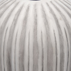 Ummi Small Off White w/ Gray-Brown Antiquing Ceramic Floor Vase