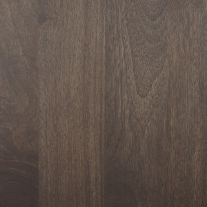 Wallen Solid Dark Brown Wood Curio Cabinet