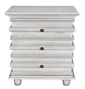 Ascona Side Table, White Wash