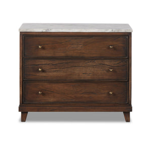 Odette Nightstand - White Statuario Marble