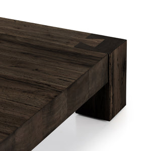 Abaso Coffee Table In Ebony Rustic