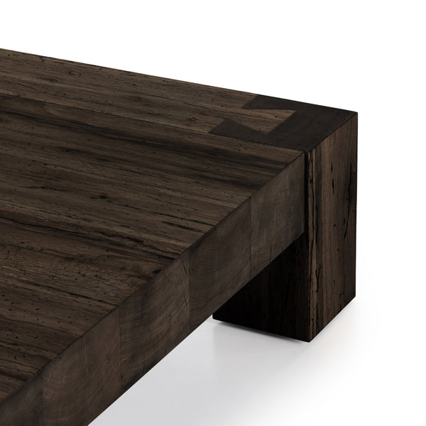 Abaso Coffee Table In Ebony Rustic