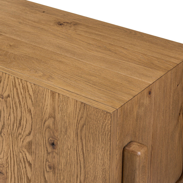 Bloomfield Media Console - Worn Oak Veneer