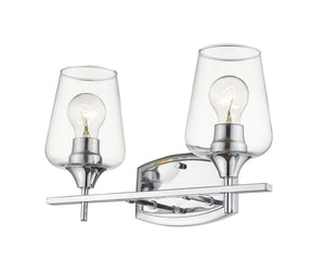 Joliet 2 Light Vanity in Chrome Finish