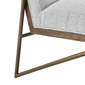 Marlow Fabric Accent Chair In Cardiff Gray