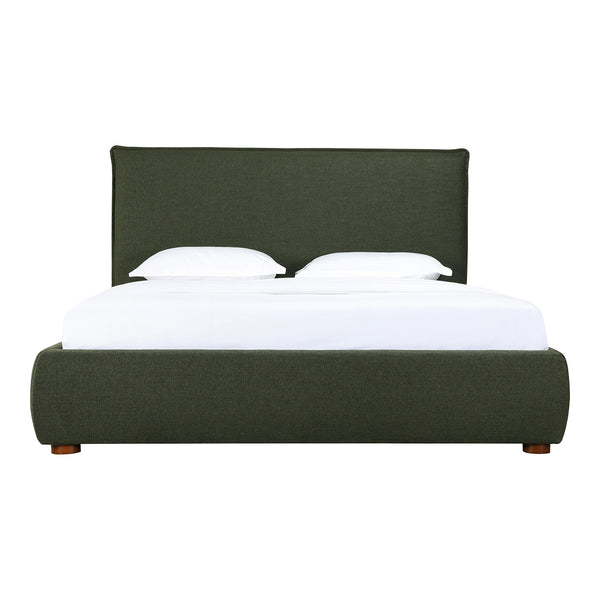 Moe's Luzon King Bed in Deep Forest Green