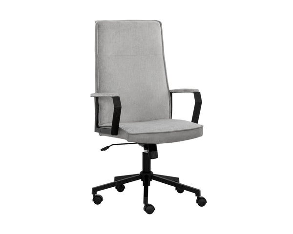 SWANSON OFFICE CHAIR - POLO CLUB STONE / BRAVO METAL