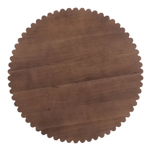 Moe's Nomi Cafe Table with Brass Base