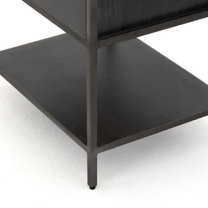 Trey Bookshelf in Black Wash Poplar