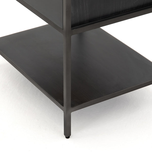 Trey Bookshelf in Black Wash Poplar