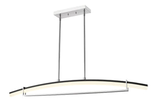 Arc 1 Light Chandelier in Chrome Finish