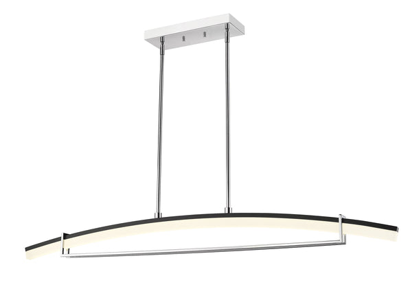 Arc 1 Light Chandelier in Chrome Finish