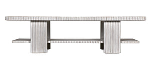 Humphrey Mahogany Coffee Table in White Wash Finish