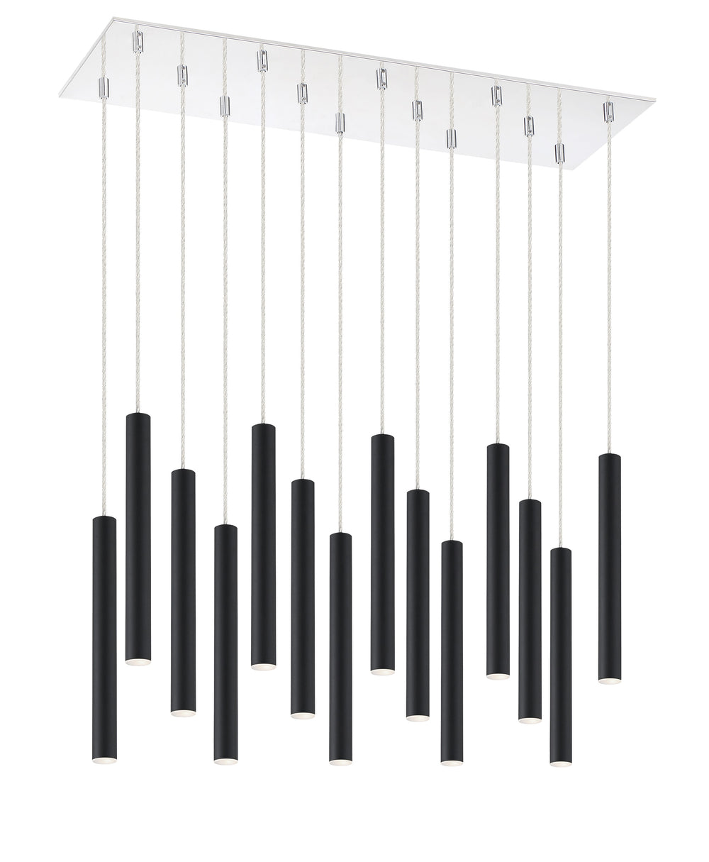 Forest 14 Light Island/Billiard in Chrome Finish