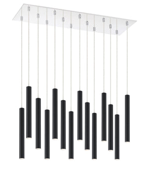 Forest 14 Light Island/Billiard in Chrome Finish