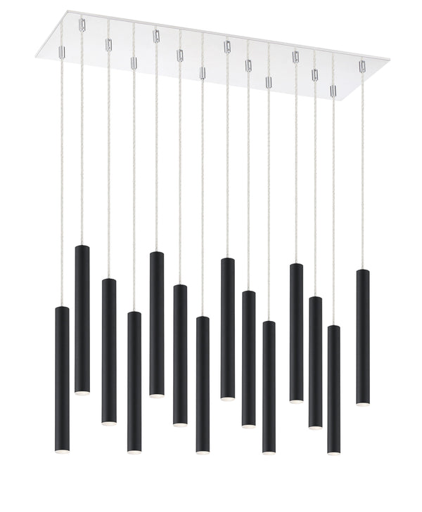Forest 14 Light Island/Billiard in Chrome Finish