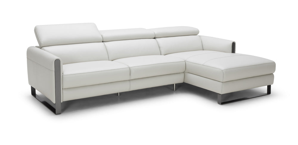 Kendal Premium Leather Sectional In Right hand Facing
