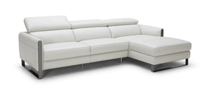 Kendal Premium Leather Sectional In Right hand Facing