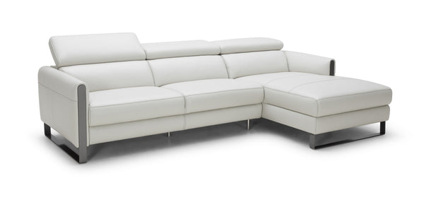 Kendal Premium Leather Sectional In Right hand Facing