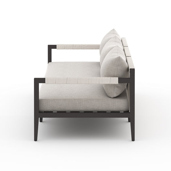 Sherwood Outdoor Sofa 93" in Bronze/Stone