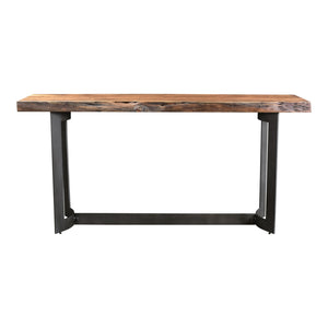 Moe's Bent Console Table in Natural Acacia Wood