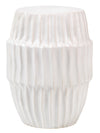 Algae Ceramic Indoor/Outdoor Side Table, White