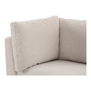 Moe's Fable Slipcover Dining Corner Chair Beige
