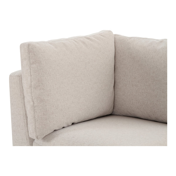 Moe's Fable Slipcover Dining Corner Chair Beige