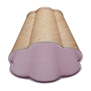 Scalloped Raffia Lamp Shade, Small
