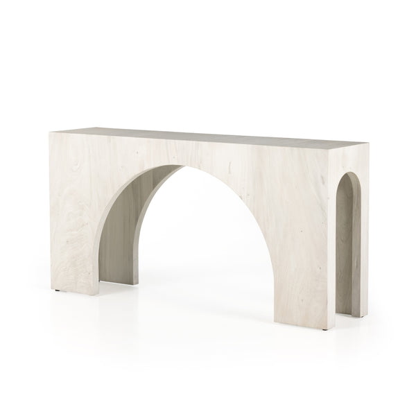 Fausto Console Table In Bleached Guanacaste